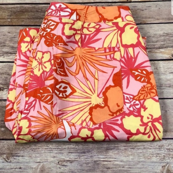 💥Lilly Pulitzer Floral Crop Pant NWOT - Picture 4 of 6